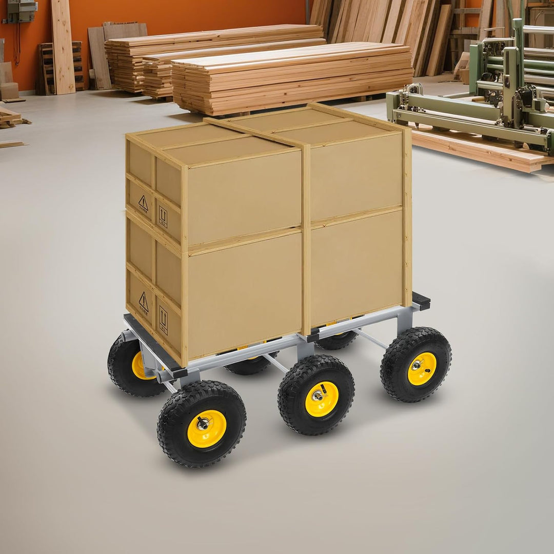 6 Rad Geländewagen, Bodenstehend 1200 lbs Kapazität Schwerlast Möbelwagen, für Häusern, Logistik, De