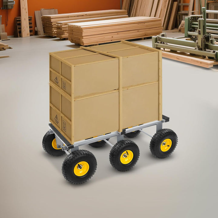 6 Rad Geländewagen, Bodenstehend 1200 lbs Kapazität Schwerlast Möbelwagen, für Häusern, Logistik, De