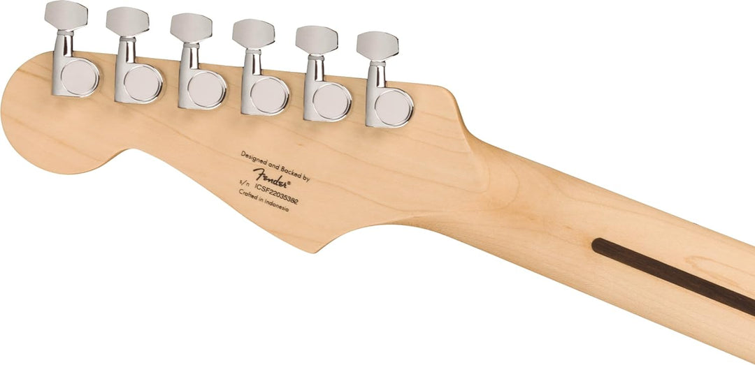 Squier by Fender Sonic Stratocaster® E-Gitarre, Griffbrett aus Ahorn, weisses Schlagbrett, schwarz