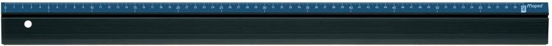 Maped M177060 - Schneidlineal Profila, 60 cm aus Aluminium, schwarz