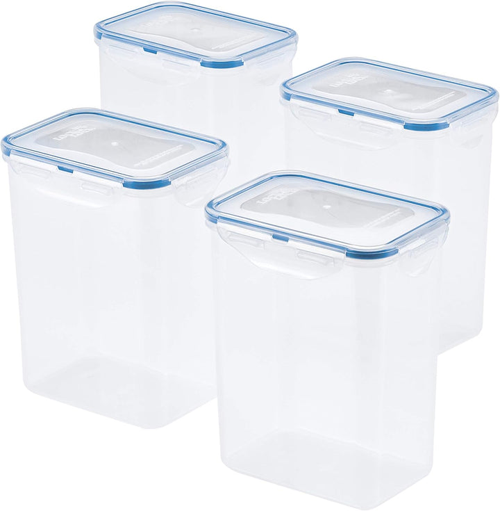 Lock & Lock Vorratsdose HPL813, rechteckig 1800 ml 5.9 x 4.3 x 7.3" Pack of 4, 5.9 x 4.3 x 7.3" Pack
