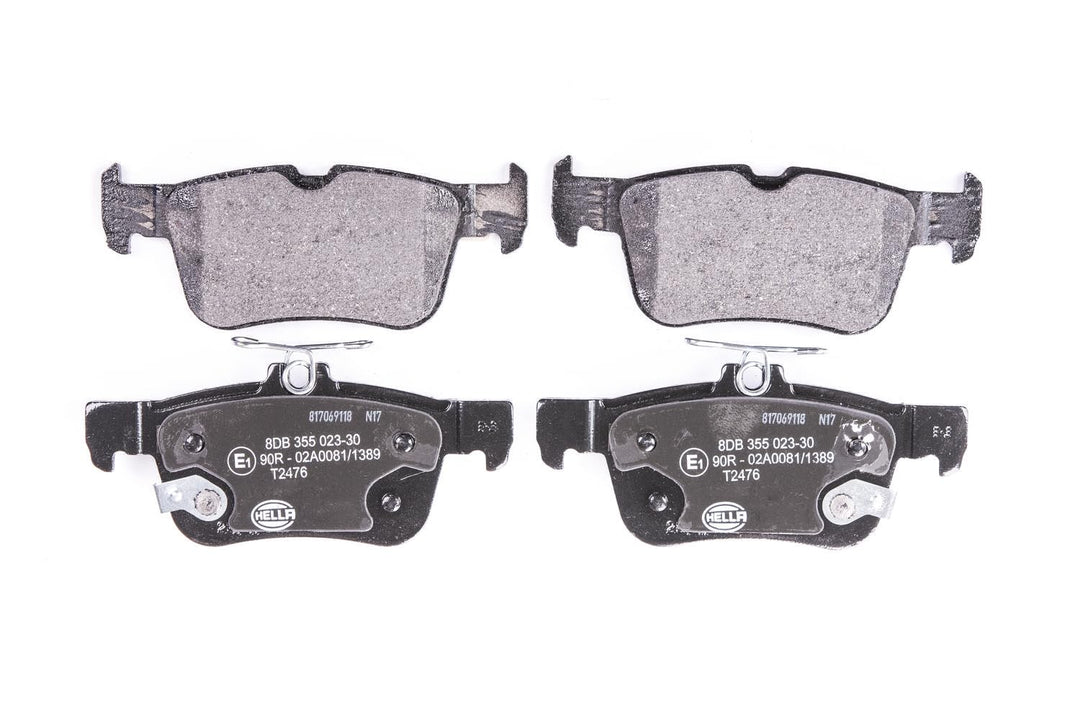 HELLA PAGID 8DB 355 023-301 Bremsbelagsatz - T2476 - Dicke/Stärke: 15.9mm - Bremssystem: Teves - mit