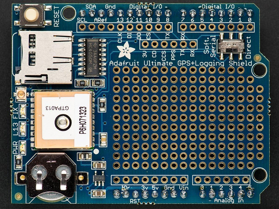 Adafruit Ultimate GPS Logger Shield - Includes GPS Module