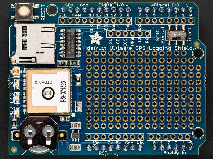 Adafruit Ultimate GPS Logger Shield - Includes GPS Module