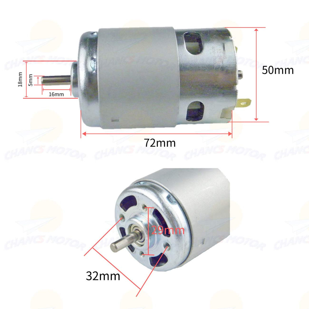 CHANCS Mini-Elektromotor 895 DC 12V/24V 6000RPM 12000RPM Mini-Spindel-Bohrmotor 895 Dc 12v-24v 6000r