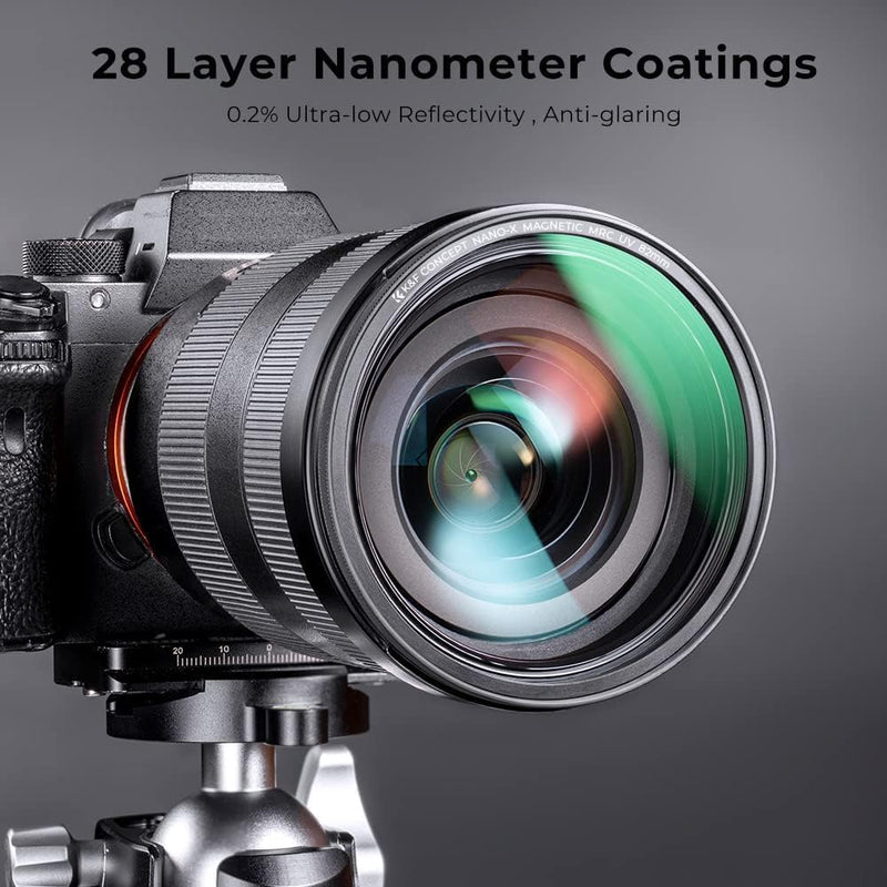 K&F Concept Magnetic Filter Set Nano X-Serie 58mm Magnetisches Schnellwechsel System Quick Swap Syst