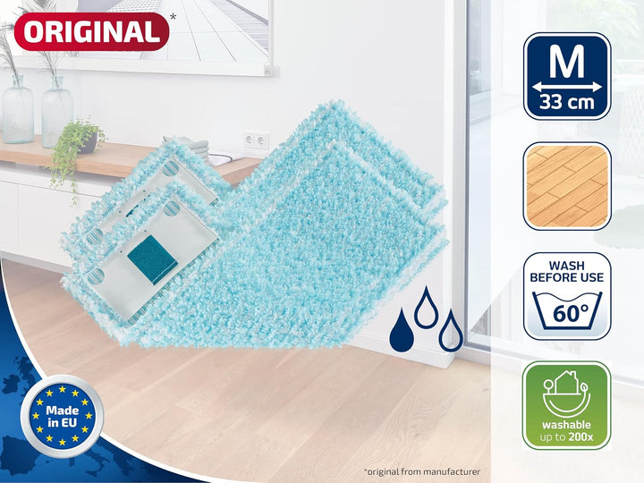 Leifheit Original Wischbezug CLEAN TWIST M Ergo/Power Clean super soft, Bodenwischer Ersatzbezug mit