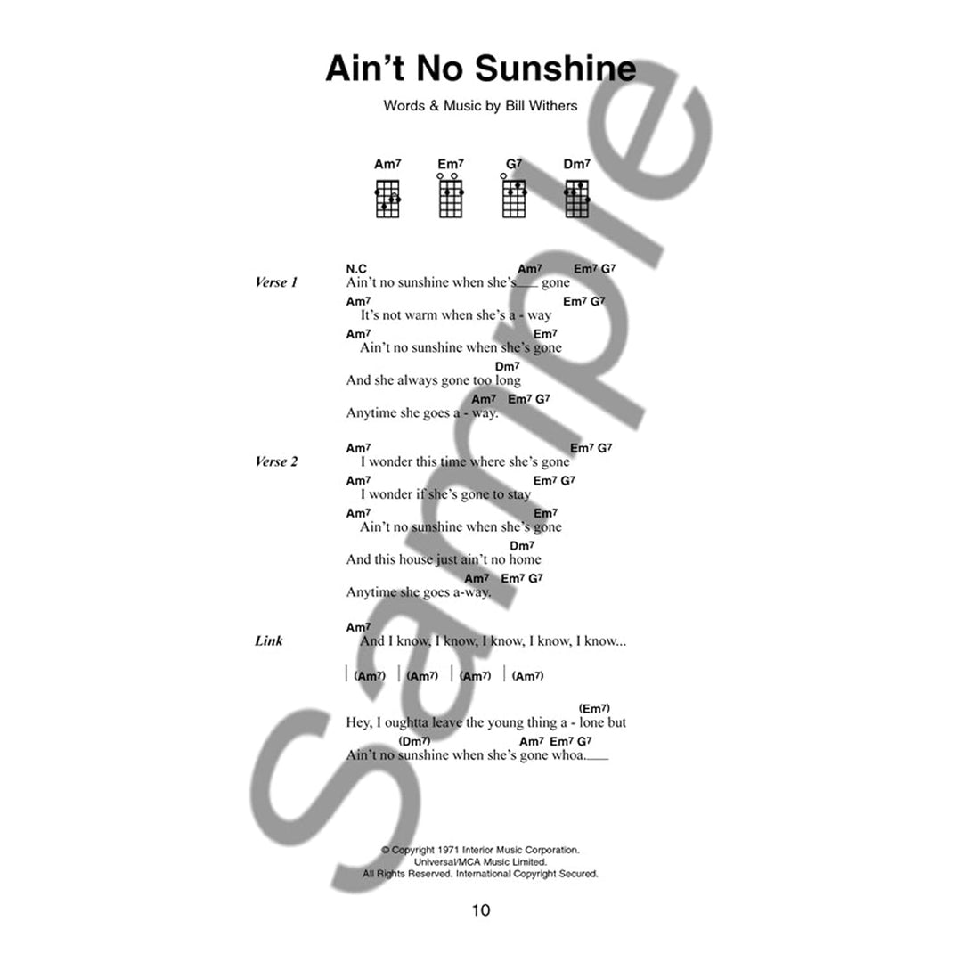 The Little Black Songbook: Great Songs For Ukulele., Taschenbuch