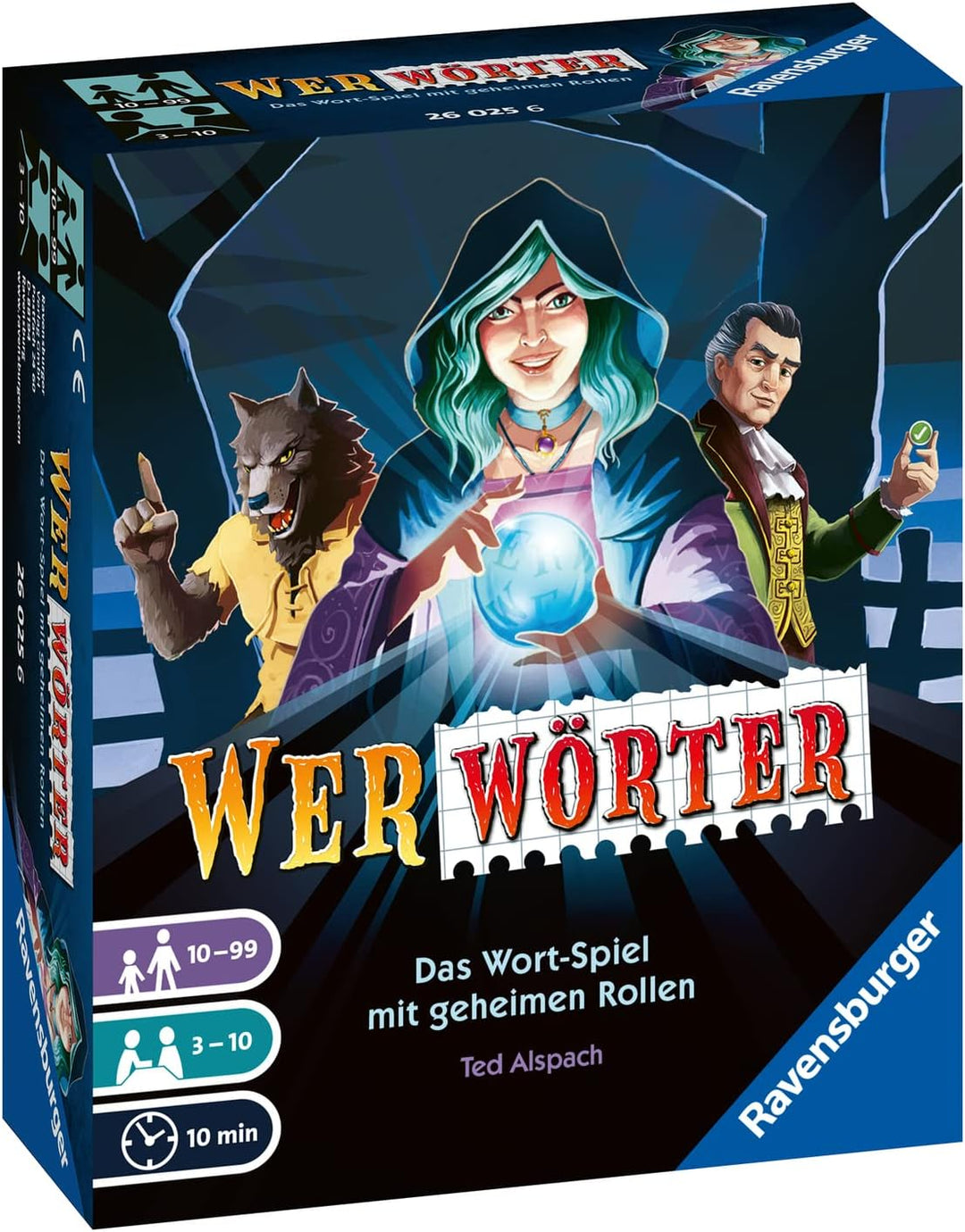 Ravensburger 26025 Werwörter - Spannendes Wort-Ratespiel für Erwachsene und Kinder ab 10 Jahren, Ide