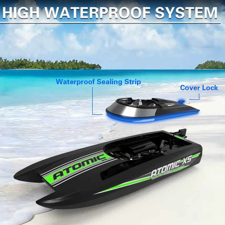 VOLANTEXRC Ferngesteuertes Boot RC Boot 2,4 GHz Fernsteuerung 20MPH Ferngesteuertes Boot für Pools u