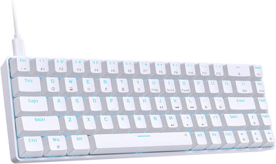 Dierya×TMKB T68se Gaming Mechanische Tastatur,60% Prozent Tastatur mit Blue Clicky Switch,Ultra-Comp