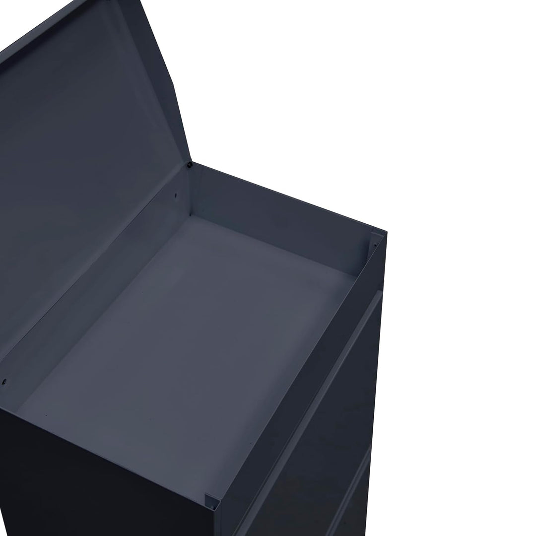 ARREGUI Top CR424-B Mülltrennsystem aus Stahl mit Aufbewahrungsbox mit Deckel | 3 Fächer Mülleimer f