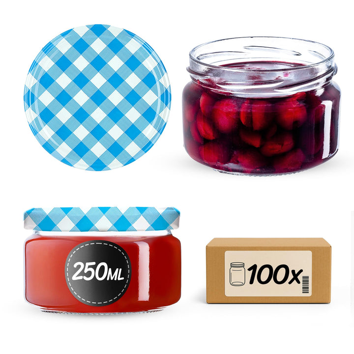 KADAX kleine Einmachgläser 250 ml, Marmeladengläser mit Deckel, Luftdichte Gläschen zum Verschenken,