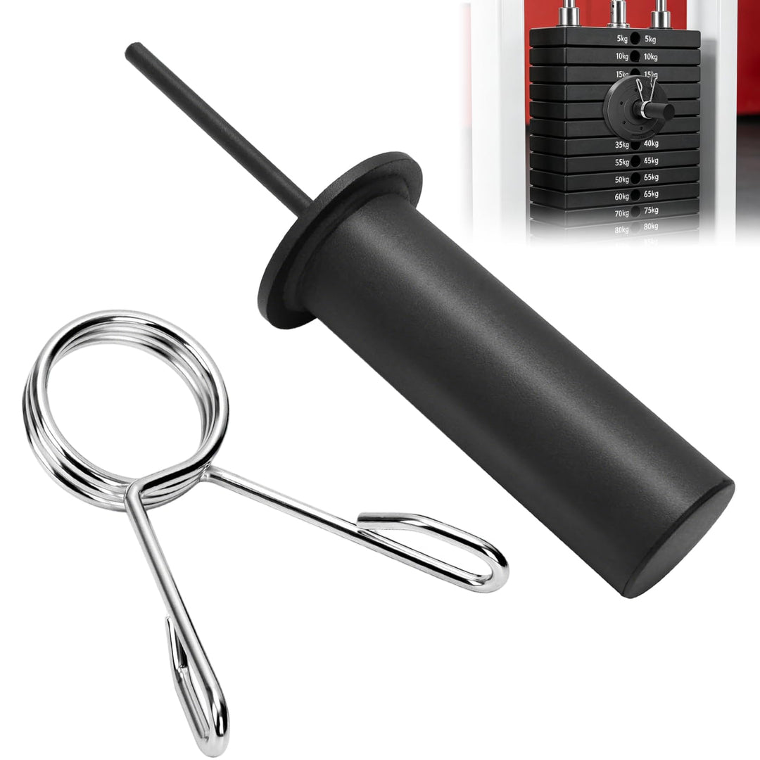 Gym Pin für Zusatzgewicht, Weight Stack Pin mit Federclip, Durchmesser 10 mm, Länge 110 mm, Tragbare