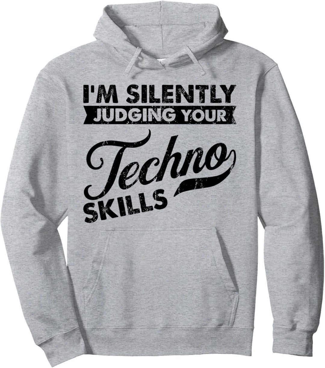 Ich beurteile im Stillen deine Fähigkeiten - Musician Techno Pullover Hoodie