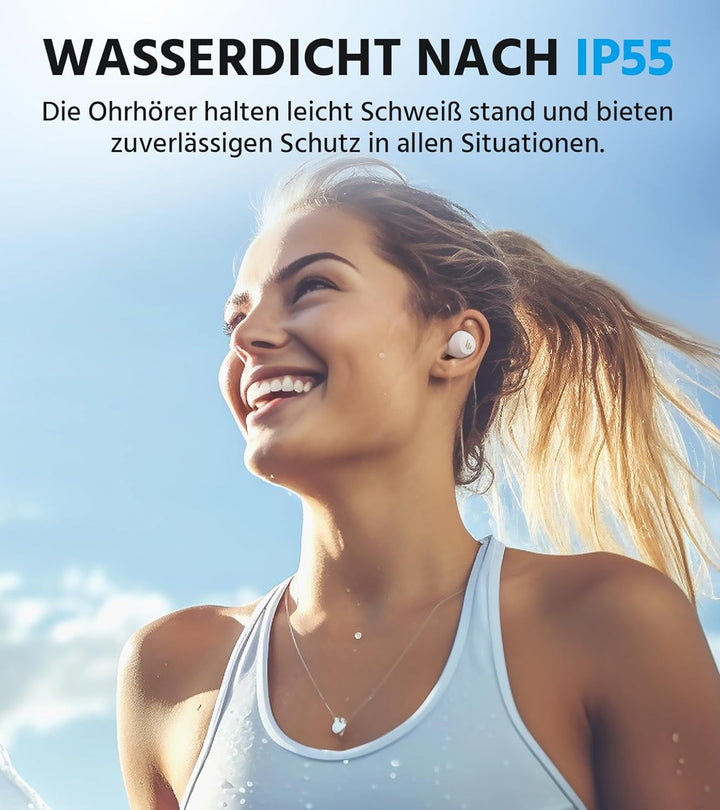 Edifier X3 Lite True Wireless Earbuds, KI-Anrufgeräuschunterdrückung, Bluetooth 5.3, IP55, Touch-Ste