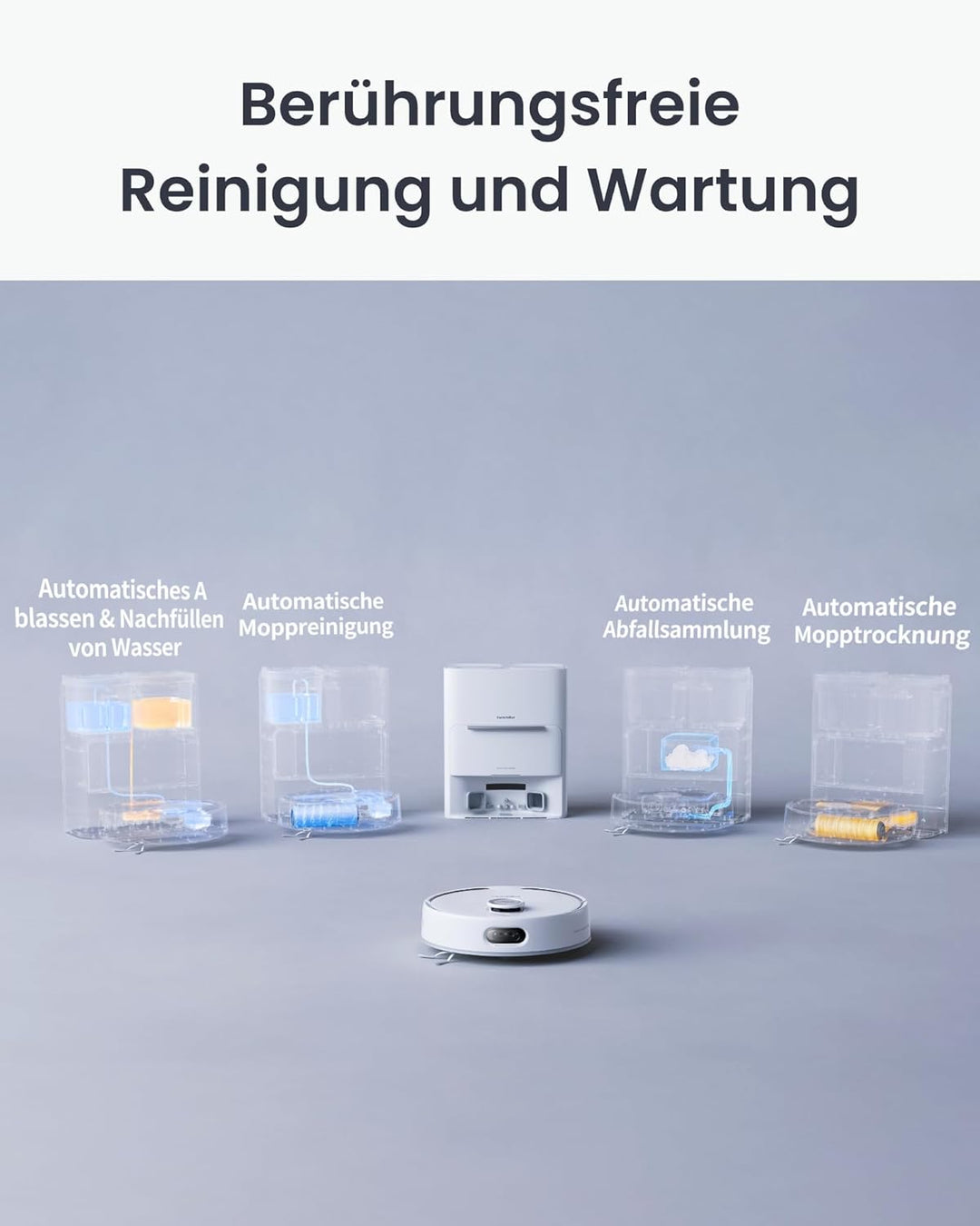 SwitchBot S20 Saugroboter Roboter -10.000 Pa Starke Saugleistung, AI Hindernisvermeidung, Automatisc