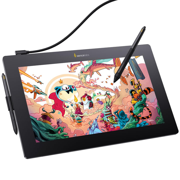 Xencelabs Pen Display 16 Essentials 16" 4K OLED Professionelle Grafiktablett mit Display mit 2 Batte