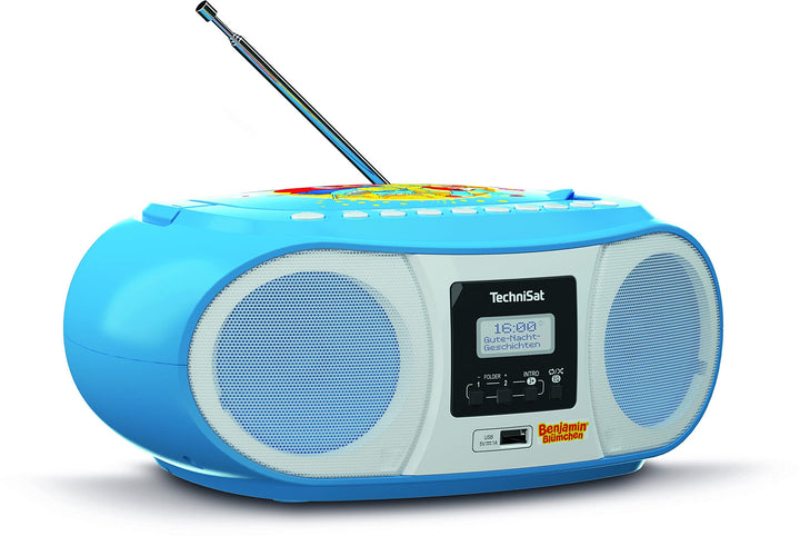 TechniSat DIGITRADIO 1990 Benjamin Blümchen Edition - Stereo-Boombox mit DAB+/UKW-Radio und CD-Playe