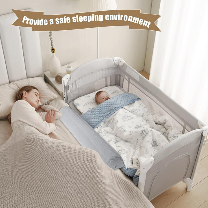 2er Pack Rausfallschutz Bett Reise Aufblasbar, 130CM Tragbares Faltbares Bettgitter Rausfallschutz A