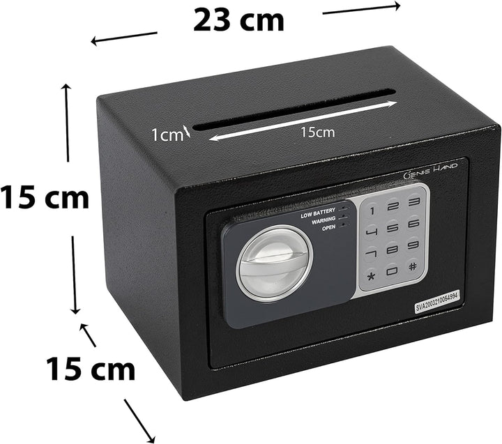Genie Hand – Elektronischer Tresor Safe mit Einwurfschlitz – B-Klasse-Schloss – Anti-Bounce-Technolo