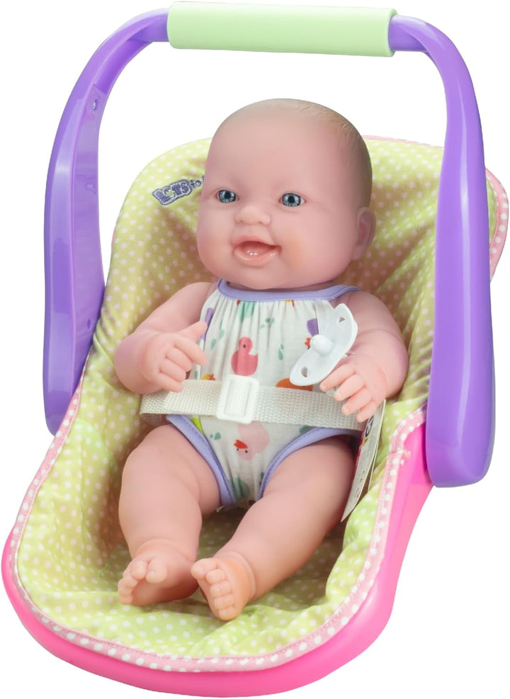 JC Toys, Lots to Love Baby-Puppe und Autositz, 35,6 cm, 4 Verschiedene Positionen und Zubehör, tragb