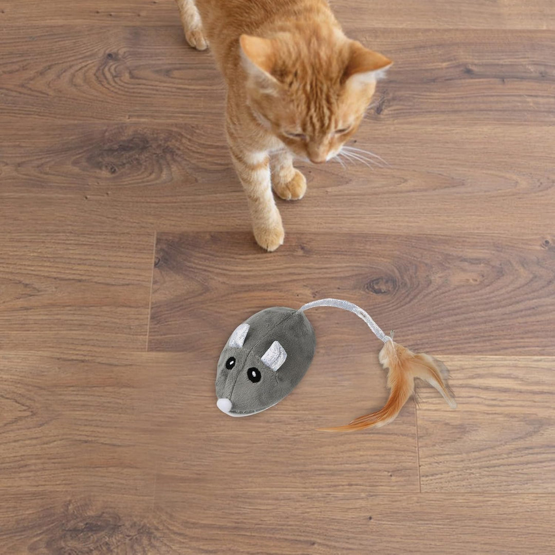 Katzenspielzeug Elektrisch Spielmaus, mit USB Kabel Wiederaufladbares, Katzenspielzeug Mäuse, Cat To