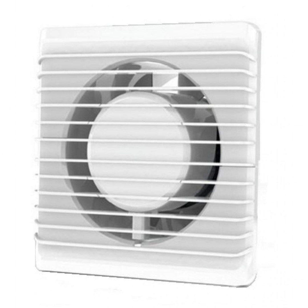 Badventilator Ø 125 mm in weiss mit Timer/Nachlauf Lüfter Ventilator Front Wandlüfter Wandventilator