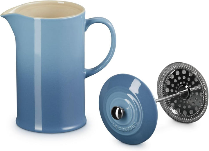 Le Creuset Kaffeebereiter aus Steinzeug, 1 L, Chambray, 60706084340003