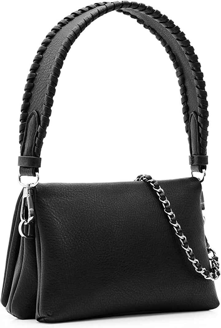 Desigual Damen Bag_Half Logo 23 Dortmund 2000 Black Schwarz, Schwarz