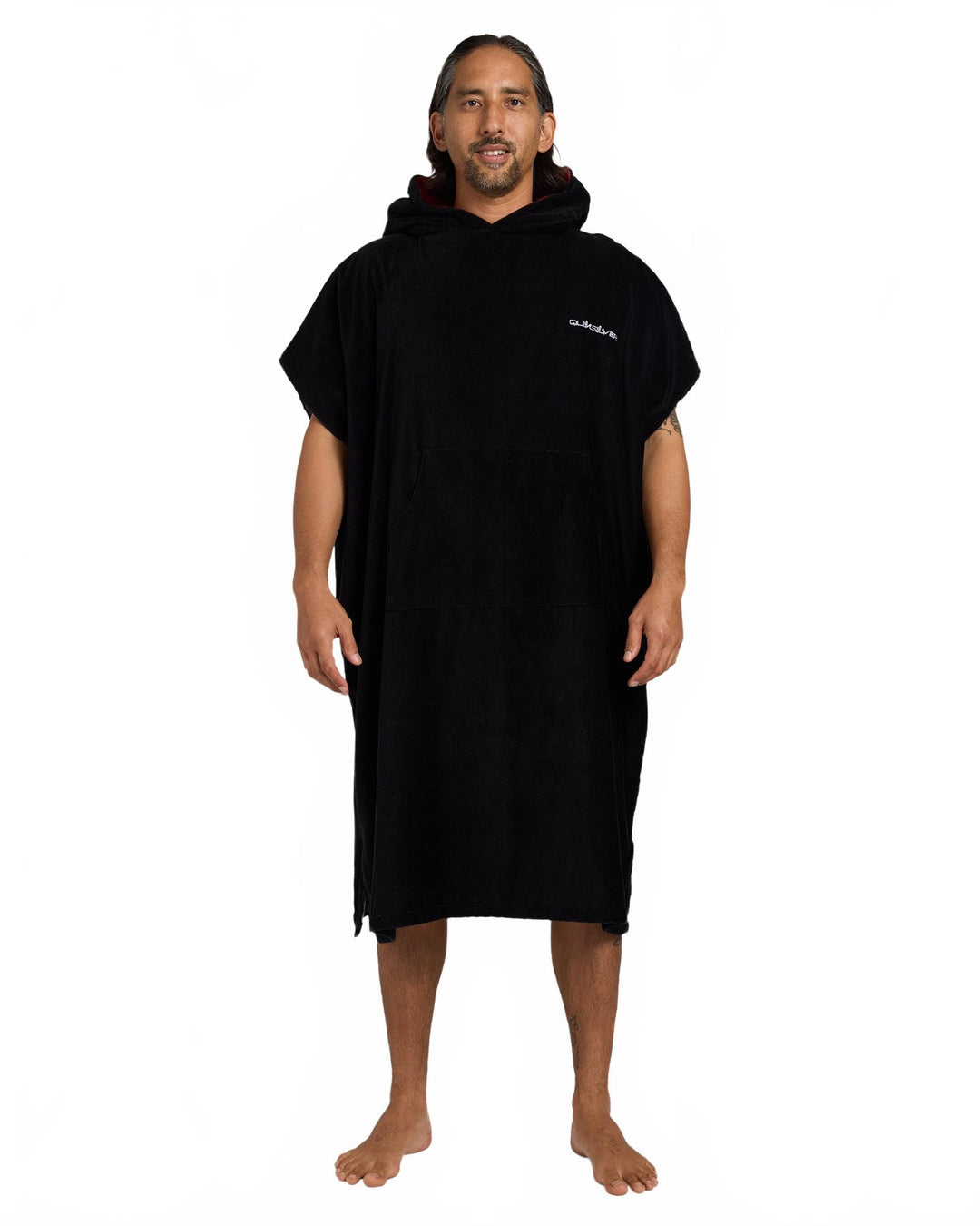 Quiksilver Hoody Towel - Surf-Poncho für Männer Grau Grey/Black/Black, Grey/Black/Black
