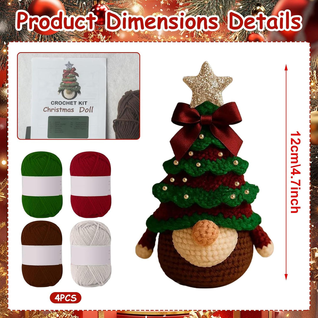 Häkel Weihnachtsbaum Set DIY Häkel Set Weihnachtsbäume für Anfänger Weihnachts HäkelsetHandgefertigt