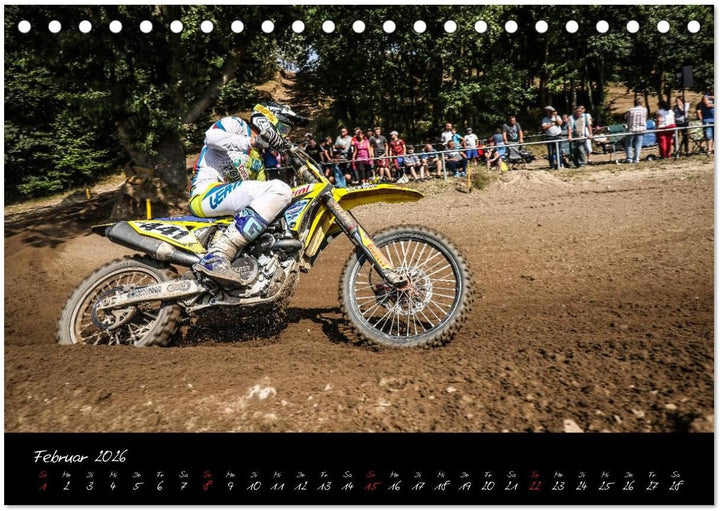 Motocross Racing 2026 (Tischkalender 2026 DIN A5 quer), CALVENDO Monatskalender: Actionreiche Fotos