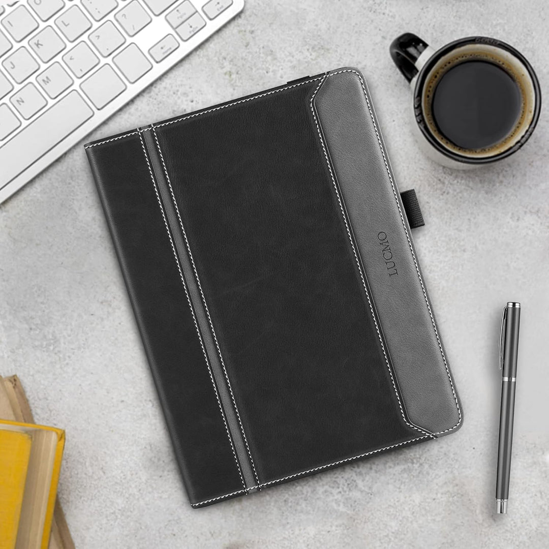 LUCMO Hülle für iPad Air 11 Zoll M3 / M2 / Air 5 / Air 4 10,9 Zoll, PU Leder Schutzhülle mit Ständer