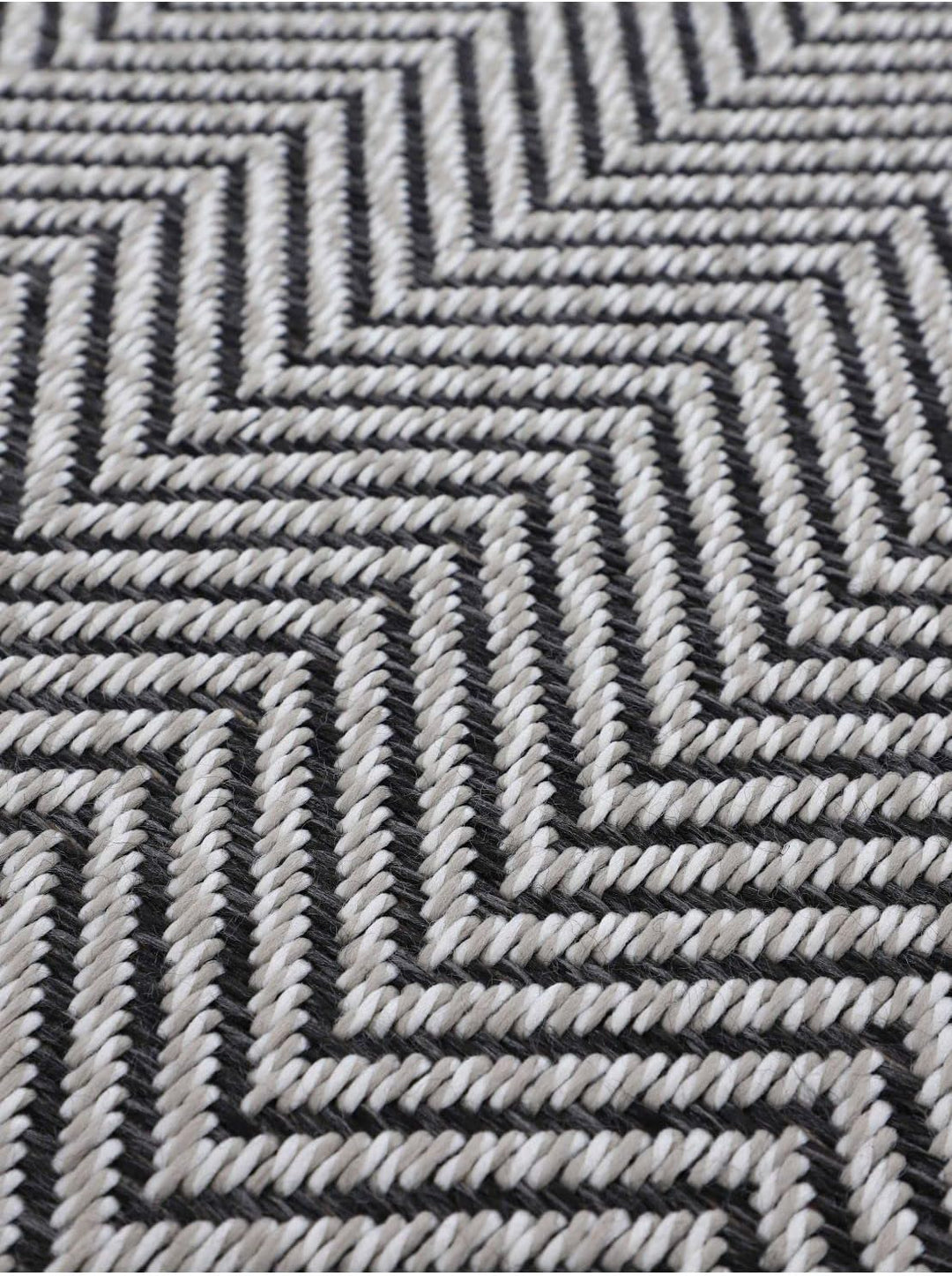 carpetfine In- und Outdoor Teppich Boho Rund Beige Flachgewebeteppich Ø 120 cm | Moderner Teppich We