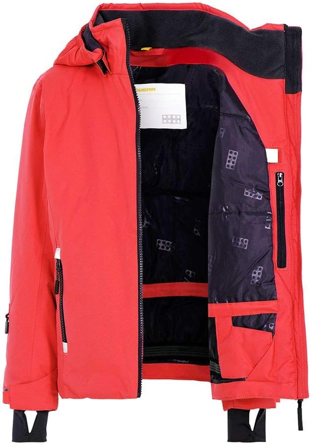 LEGO Mädchen Lwjodie - Lego Tec Ski Action Jacke 116 320 Coral Red, 116 320 Coral Red