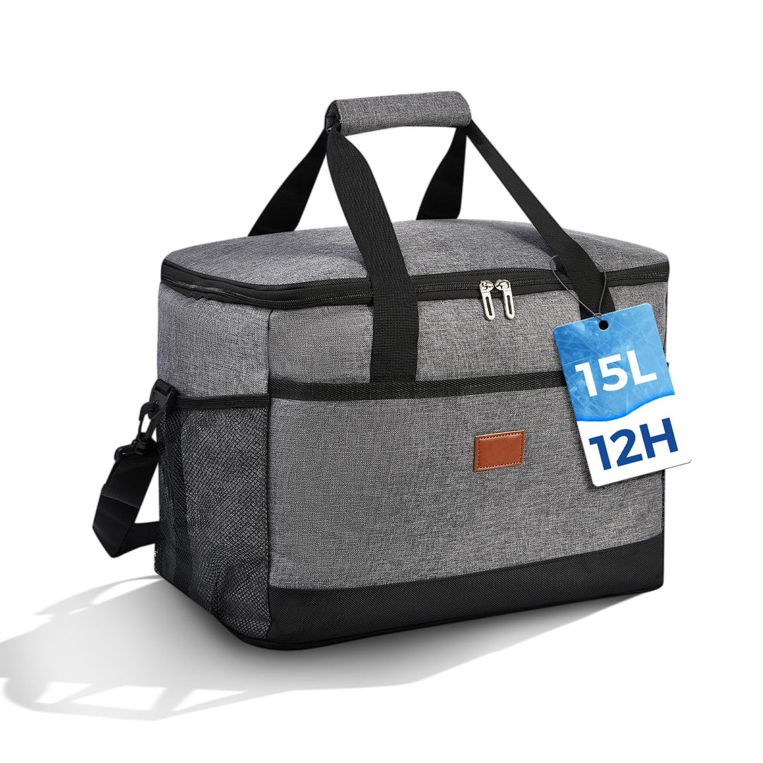 FOSER KüHltasche 35l Gross Thermotasche faltbar Mit Tragegurten Lunchtasche Campingtasche KüHlrucksa