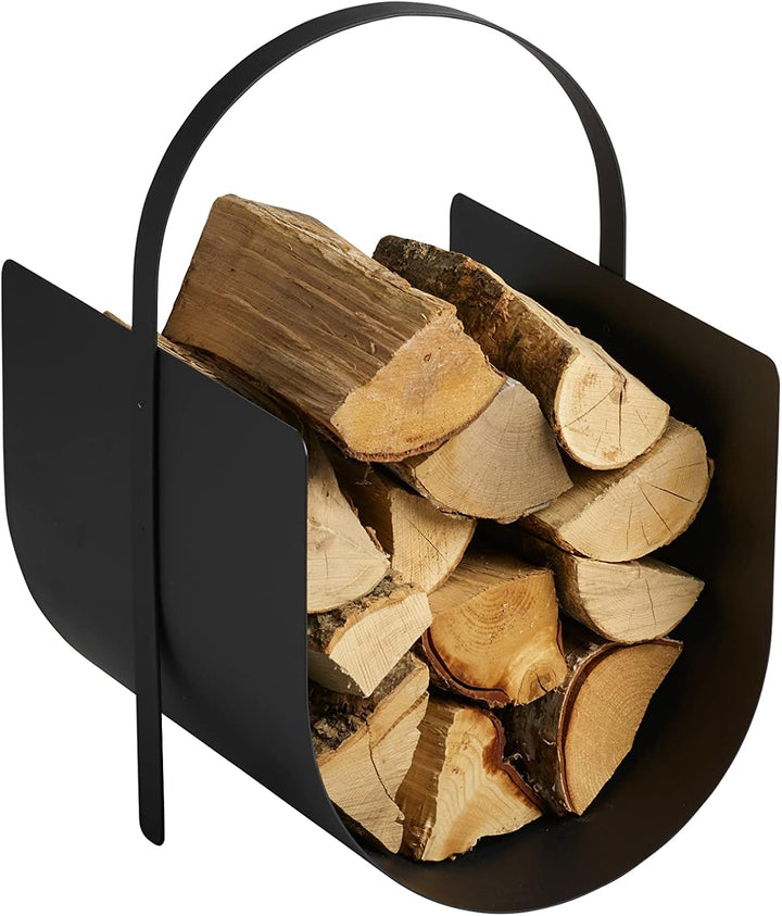 Morsø Adrian Brennholzkorb – Holzkorb für Kaminholz, Feuerholzkorb aus robustem Stahl, Kaminkorb im