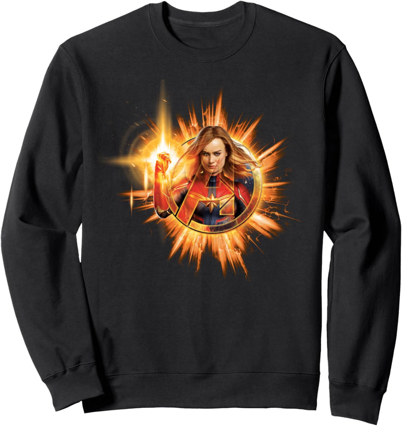 Marvel Avengers: Endgame Captain Marvel Fire Logo Sweatshirt