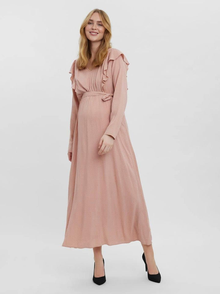 MAMALICIOUS Damen Midikleid M Misty Rose, M Misty Rose