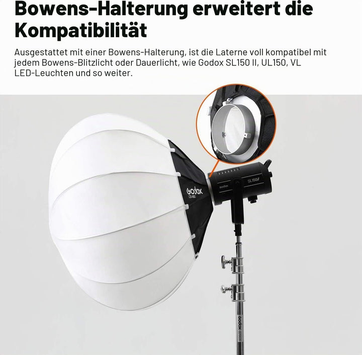 Godox Laternen-Softbox-Beleuchtungsmodul für Godox SL-60W SL150W II FV150 AD300PRO AD400PRO AD600BM