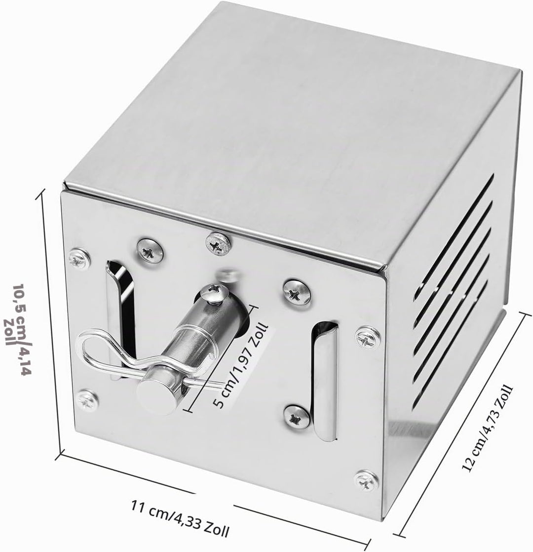 Futchoy Grillmotor für Grillspiess 25W Edelstahl Grillspiess Motor bis 100KG Belastbar BBQ Drehmotor