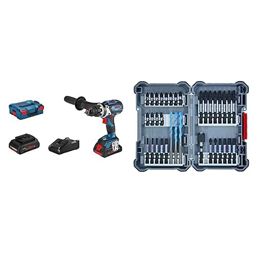 Bosch Professional 18V System Akku Bohrschrauber GSR 18V-110 C (inkl. 2x4.0 Ah ProCore Akku, Ladeger