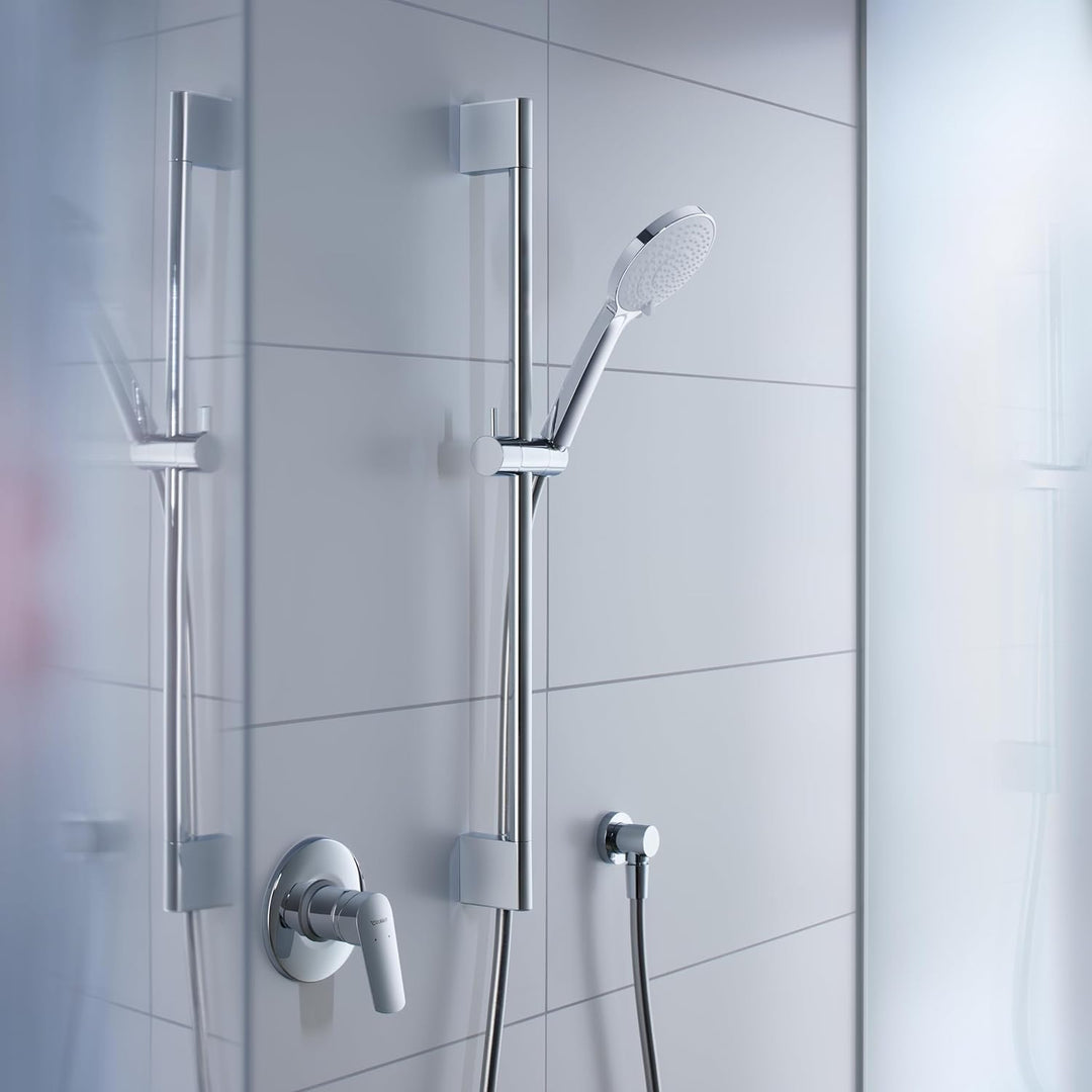 Duravit Universal Duschstange, Brausestange mit höhenverstellbarer Handbrausehalterung, variable Dus