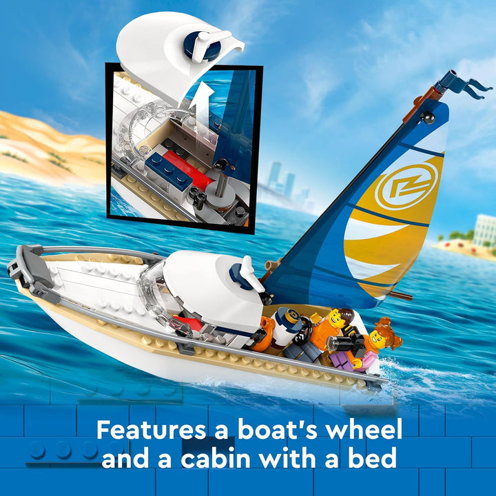 LEGO 60438 City Segelboot 5 102 Teile mit Delphin