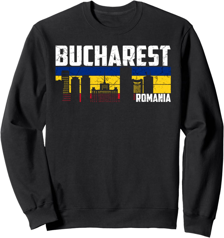 Mein Bukarest Skyline Rumänien Heimat Stadt Souvenir Sweatshirt