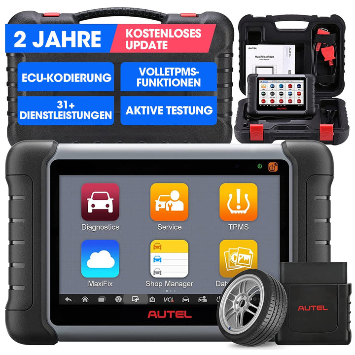 Autel MaxiPRO MP808S-TS Diagnosegerät Scanner 2023 Neueste mit 2 Jahre Update, ECU-Codierung, Full T