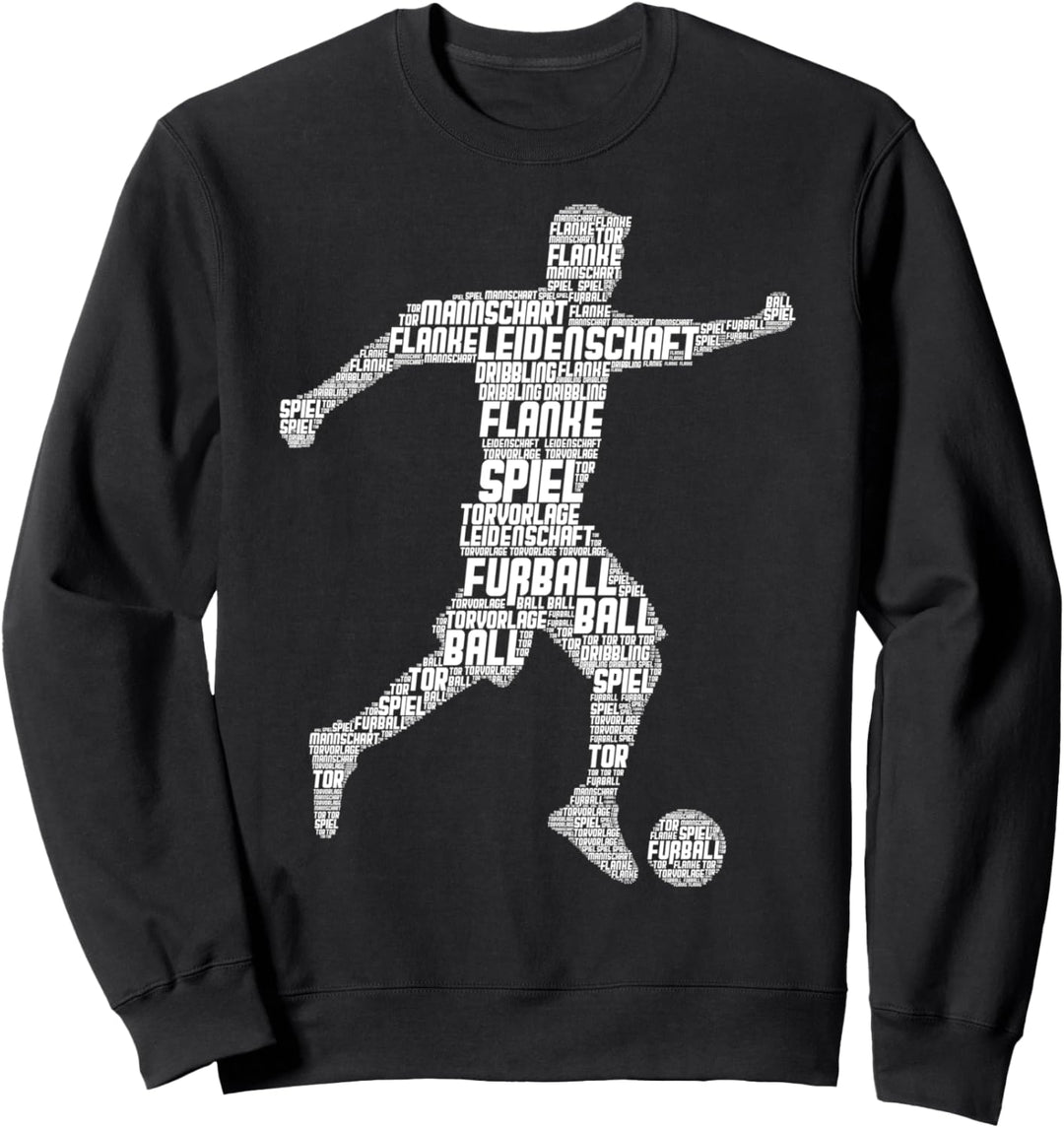 Fussball Fussballer Jungen Kinder Männer Sweatshirt