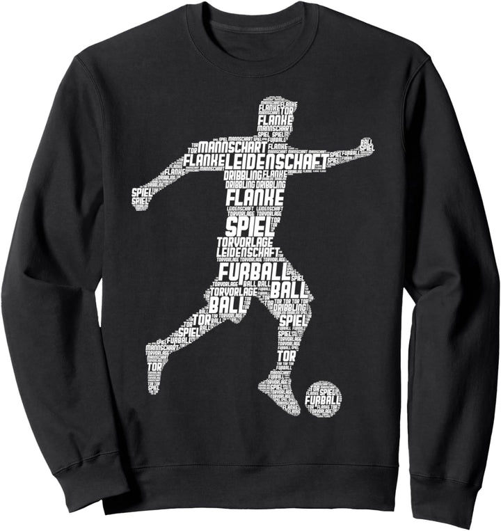 Fussball Fussballer Jungen Kinder Männer Sweatshirt