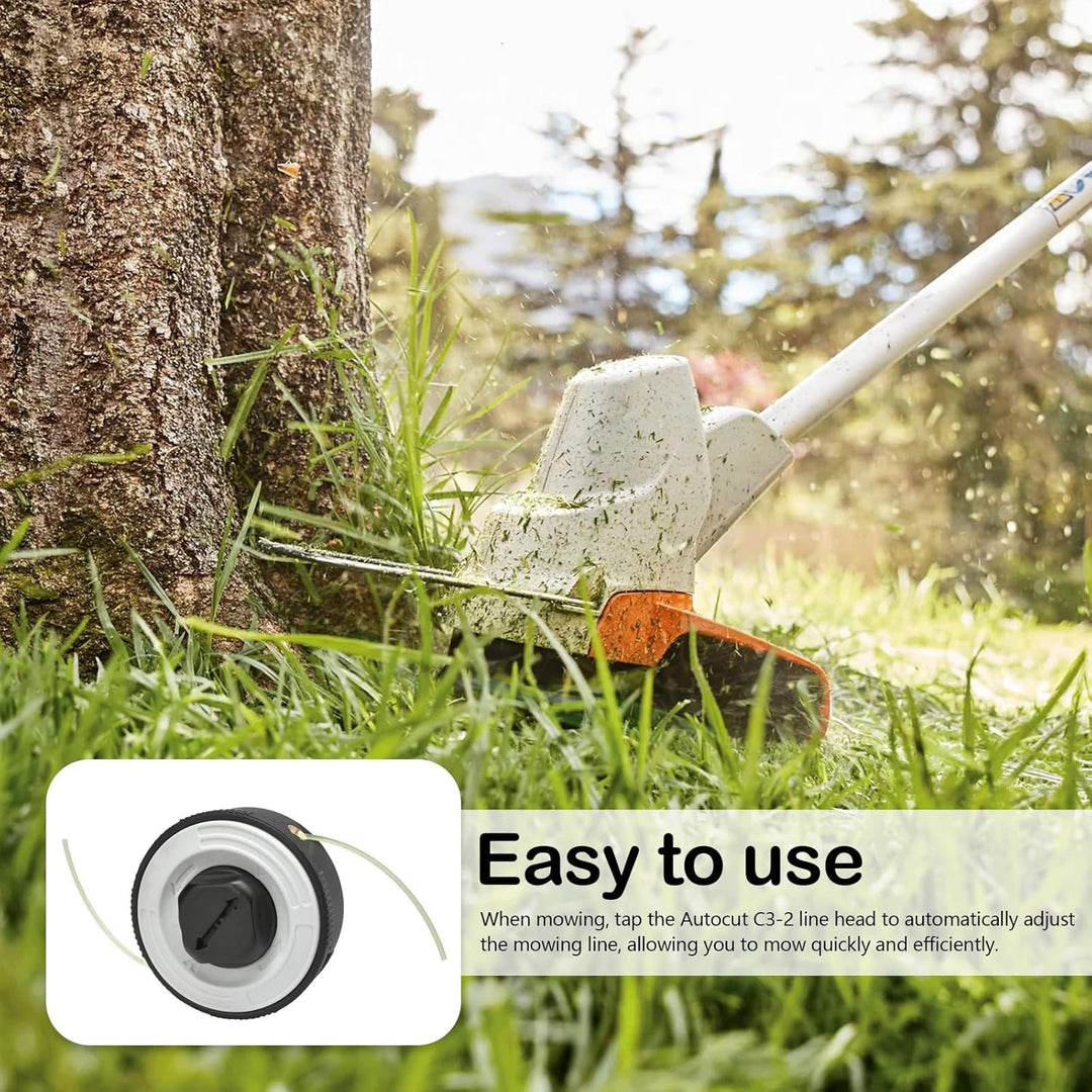 Trimmer Ersatzkopf, Trimmer Zubehör Rasentrimmerkopf Ersatz für Stihl Automatisches Schneiden C3-2 T